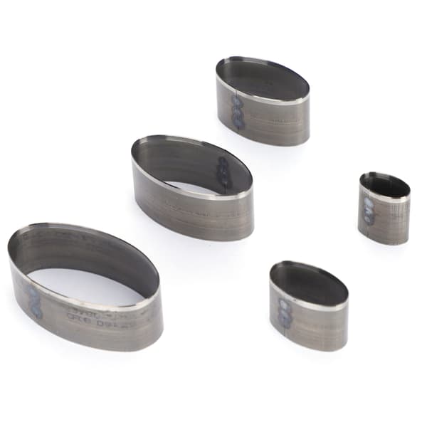 5 st Hollow Oval Läder Punch Tool DIY Hantverk Handgjord