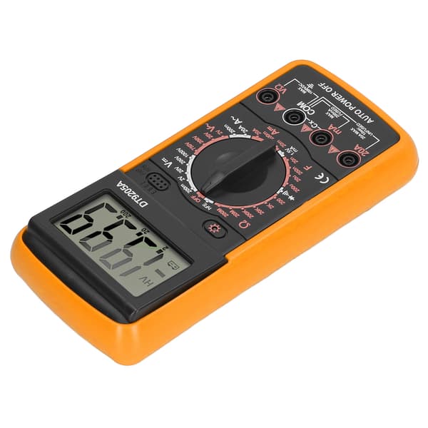 Smart Digital Multimeter LCD-skärm Multifunktionell Kretsdetektor Hushåll Orange