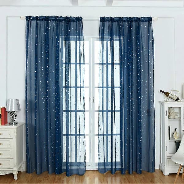 Romantisk tyllgardin elegant, romantisk for barnerom navy blue 1m*2m