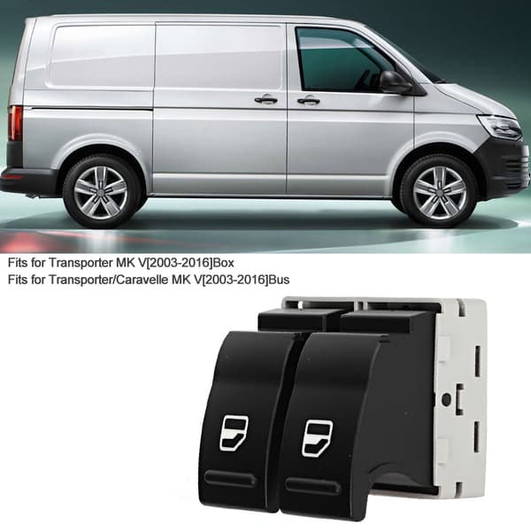 VW Transporter MK5 2003-2016 Venstre Forreste Elektrisk Vindueskontakt 7E0959855