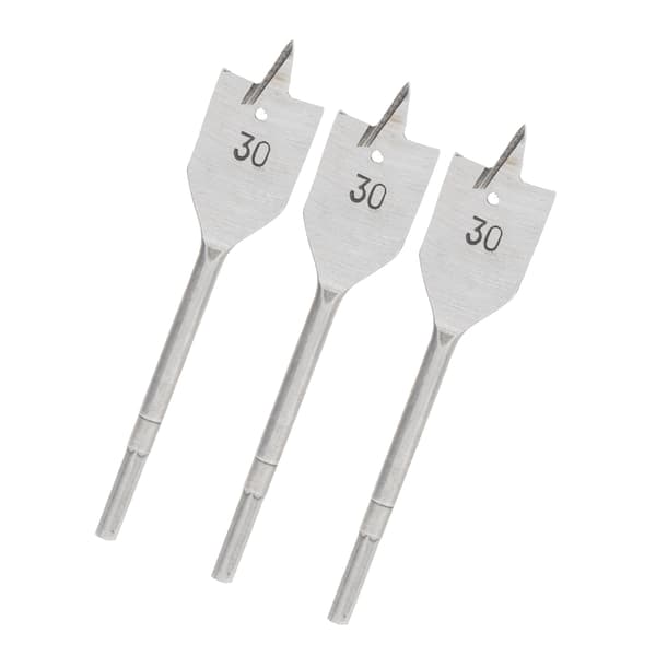 Platt Träborrsats 3 Delar Högkolstål 30 mm
