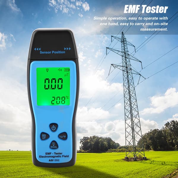 SMART SENSOR AS1392 Digital Elektromagnetisk Strålningsmätare Mini LCD-skärm EMF-testare