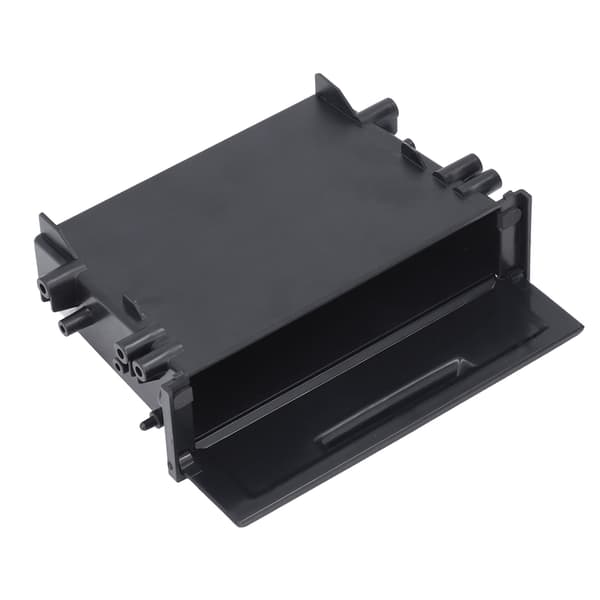 1DIN Bilradio Opbevaringsboks Multifunktionel ABS Sort Indvendig Organizer Udskiftning til Mitsubishi