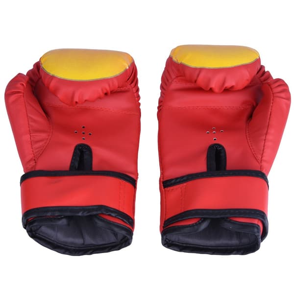 Röda Muay Thai Boxningshandskar för Sparring, Stansning och Grepp, Sandsäckshandskar