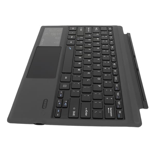 Trådlöst Bluetooth-tangentbord med pekplatta för Surface Pro 7 Plus 7 6 5 4 3 10 m räckvidd svart