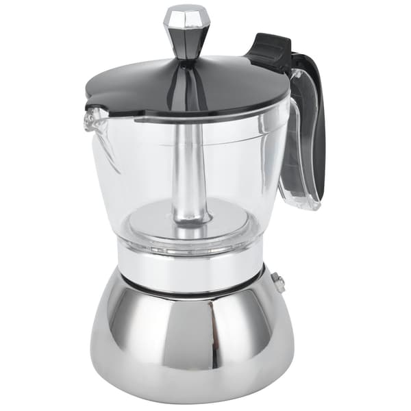 Moka Pot Kaffeemaskine i Rustfrit Stål - 4 Kopper Kapacitet