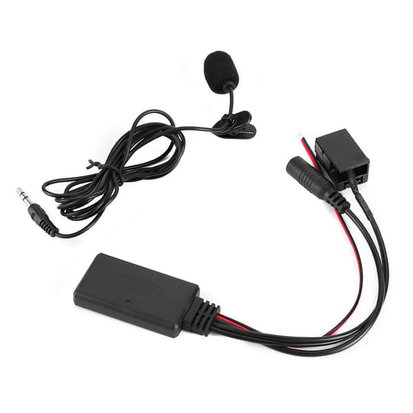 AUXIN Bil Stereo Bluetooth Mikrofon Adapter Kompatibel med Opel CD30 CDC40 CD70 DVD90