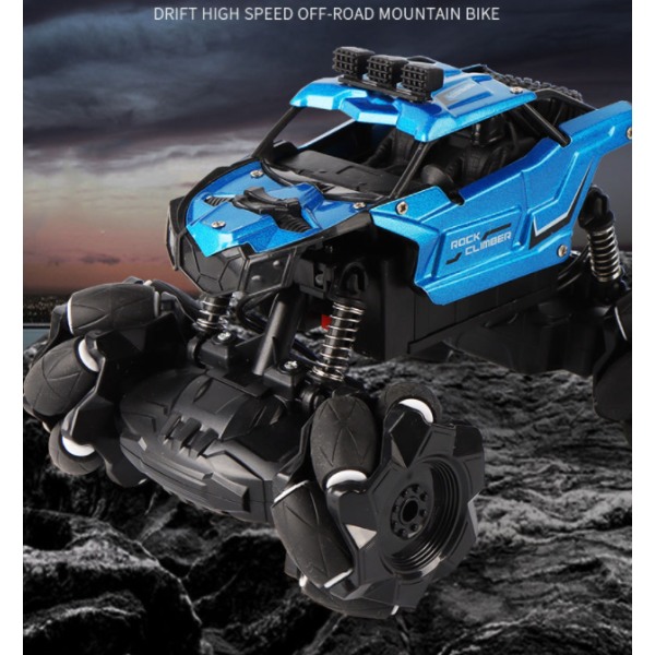 7-vejs legeringsfjernbetjening terrængående køretøj Elektrisk bjergklatring Fjernbetjening Bil Drifting Legetøjsbil (19 Blue Grey)