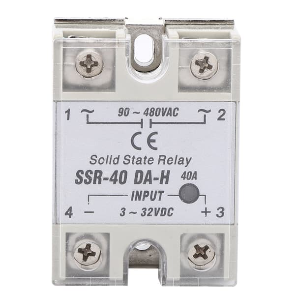 Solid State Relay DC AC SSR Ikke-kontaktbryter Høy kvalitet SSR 40A DA H 90 480VAC