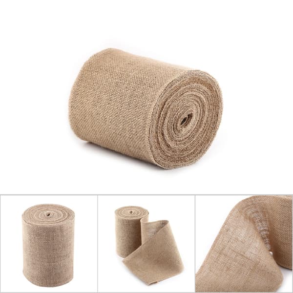 Rustik jute duk - 10 m lengde (15 cm bredde)