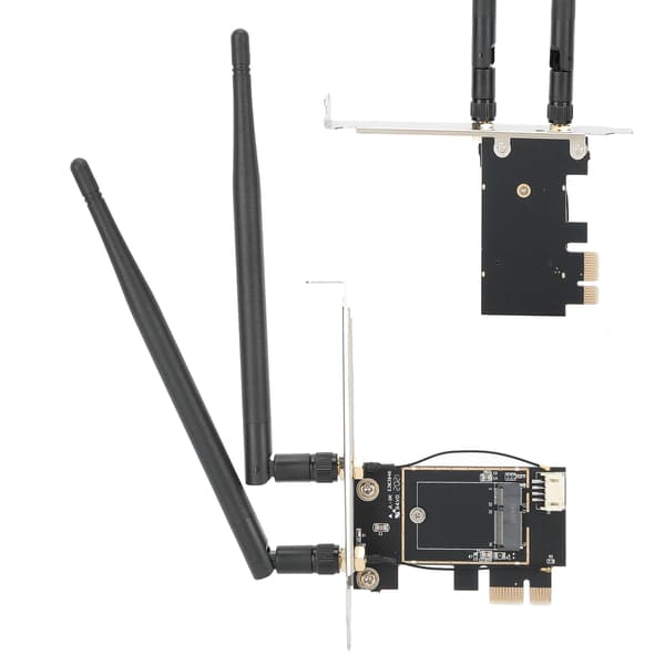 Trådløst netværkskortadapter PCIe 1X til NGFF E Key Converter til bærbar computer