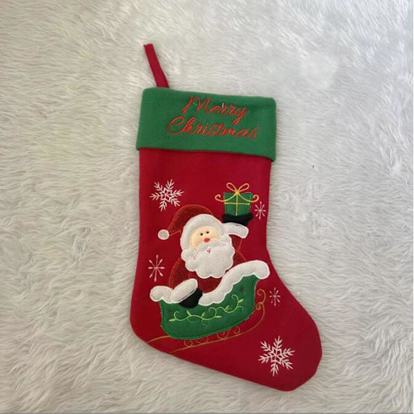 Julstrumpa (röd tomte)