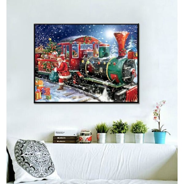 Julemand DIY diamantmaleri (40x30)