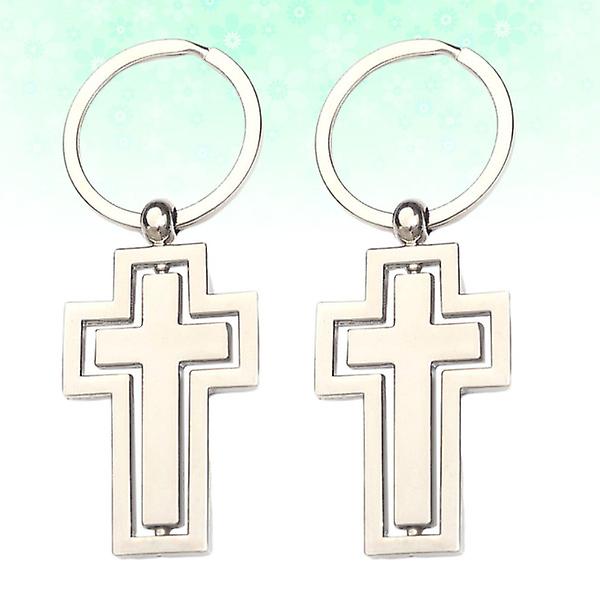 2kpl Jeesus-laukku riipus avaimenperä riipus Crucifix avaimenperä Ristinen avaimenperä