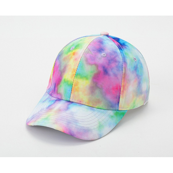 ins vuxna män och kvinnor färg tie-dye cap solhatt cap (rosa två toppar 53-61)