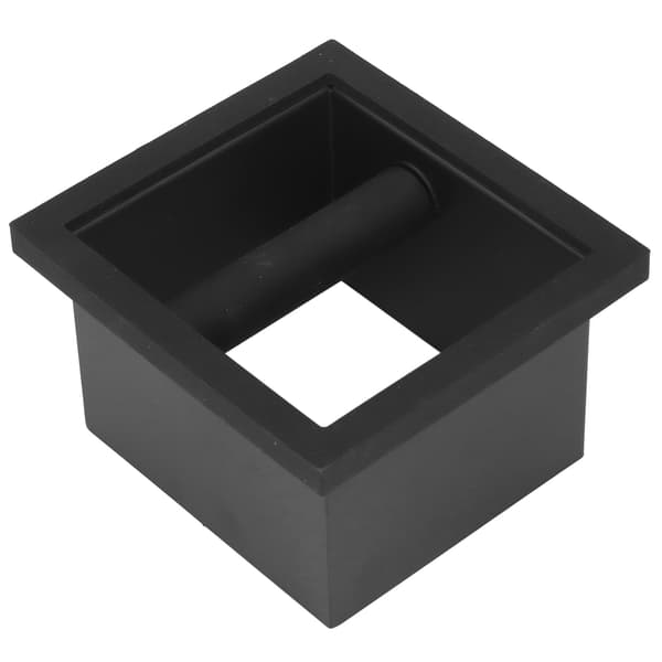 Kaffe Knock Box i Rustfritt Stål - Kaffegrunnbeholder med Integrert Flat Munn
