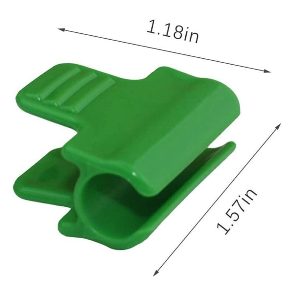 Växthusklämmor, 20-pack växthusfilmsklämmor Laminerad plast skyddsbanderollklämmor 11 mm diameter rad