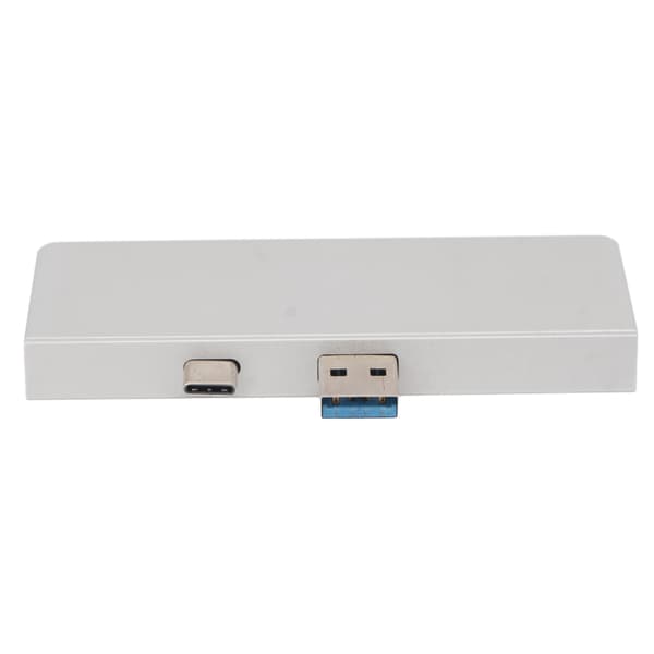 USB C Hub 4K HD Multimedia Interface Dataoverføring Doble USB3.0-porter 5 i 2 USB C Hub for Surface Pro 7 Sølv