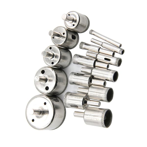 15 STK Diamant hullsagborsett for marmor granitt keramiske fliser