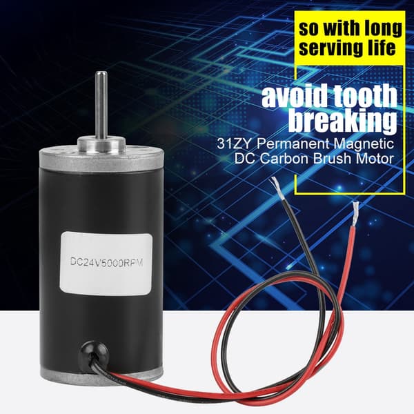 31ZY Permanent Magnetisk DC Motor 24V 5000rpm