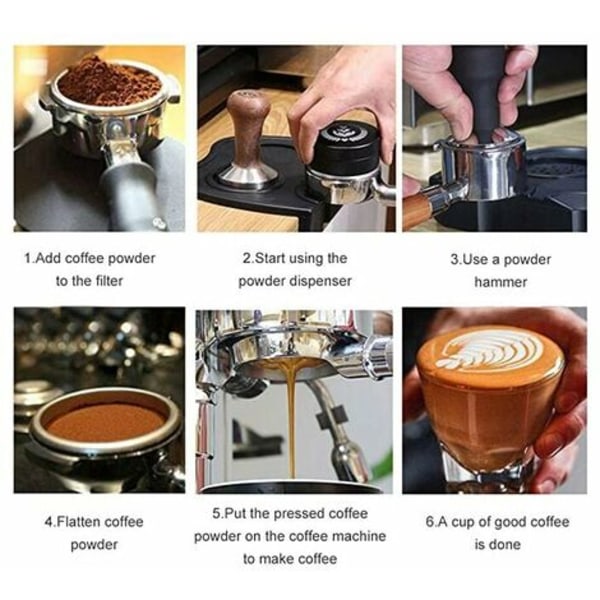 51mm kaffefilter, rustfrit stål kaffefilterkurv Genanvendeligt håndholdt kaffefilter til