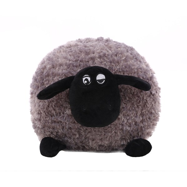 Sean the Sheep Plush Toy Ball Kudde Grey 25cm