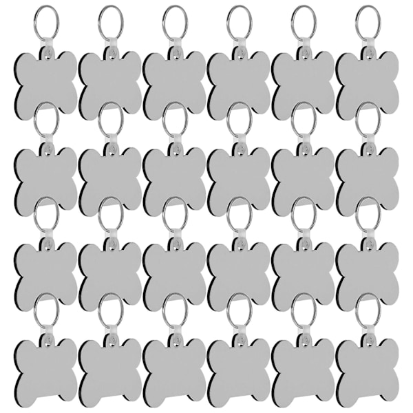 24st dubbelsidigt printed värmeöverföringsnyckelhållare Mdf DIY Blank nyckelring