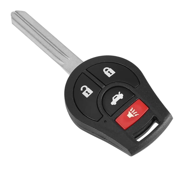 Bilnøkkel 4 Knapper 46 Chip Passer Nissan Versa 2013 2017