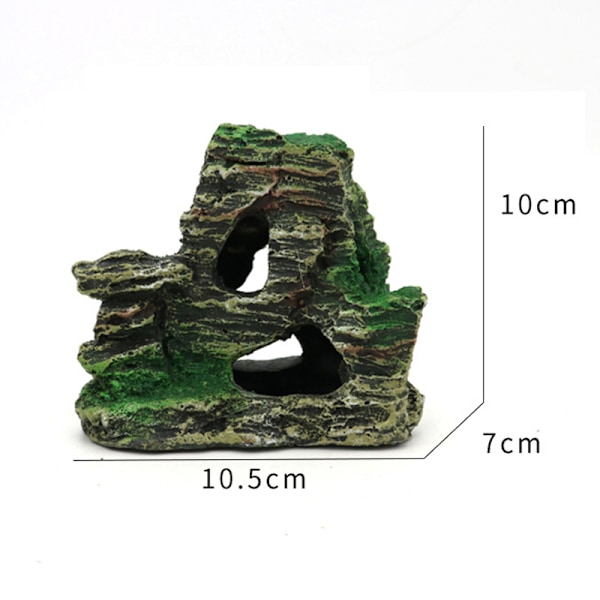 Landskapsdekoration för liten fisktank (D, 10,5*7*10 cm),