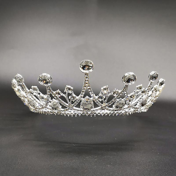 Kronprydnad Bröllopstillbehör Enkel Legering Diamant-besatt brudgalvaniseringsklänning