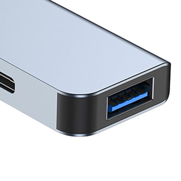 7 i 1 Type C Hub 5W Opladning Plug and Play Aluminium Legering USB Docking Station til Tastaturer PC