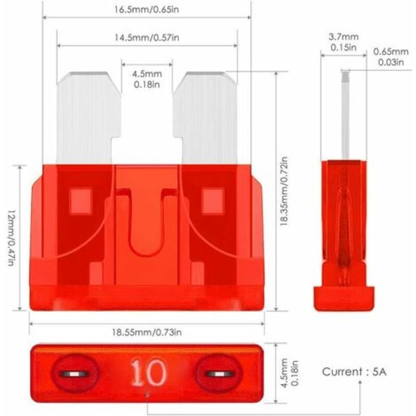 150st minibilsäkring +150st mellanbilsäkringar - 11 st autosäkringar Specifikationer: 2A 3A 5A 7.5A 10A 15A 20A 25A 30A 35A 40A,