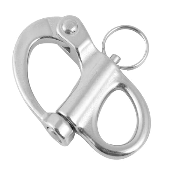 10 mm x 35 mm Rostfritt Stål Fast Snäppschackel Snabbkoppling Rund Ring