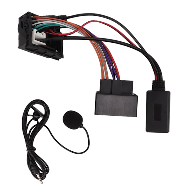 Trådløs Bluetooth 5.0-kabel 12-pinners AUX-ledningsnett håndfri mikrofonerstatning for E60 E63 E64 E66 E81 E82 E70 E90
