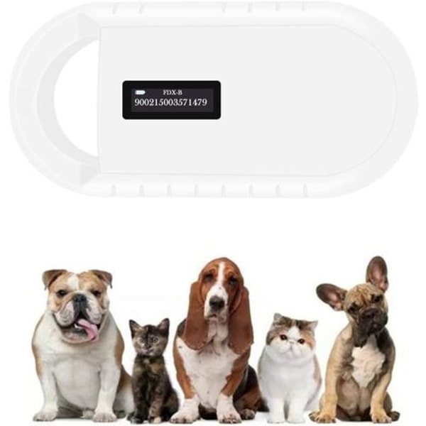 Pet Microchip Scanner, 134,2kHz Pet Microchip Reader til dyr/kæledyr/hunde/katte/grise