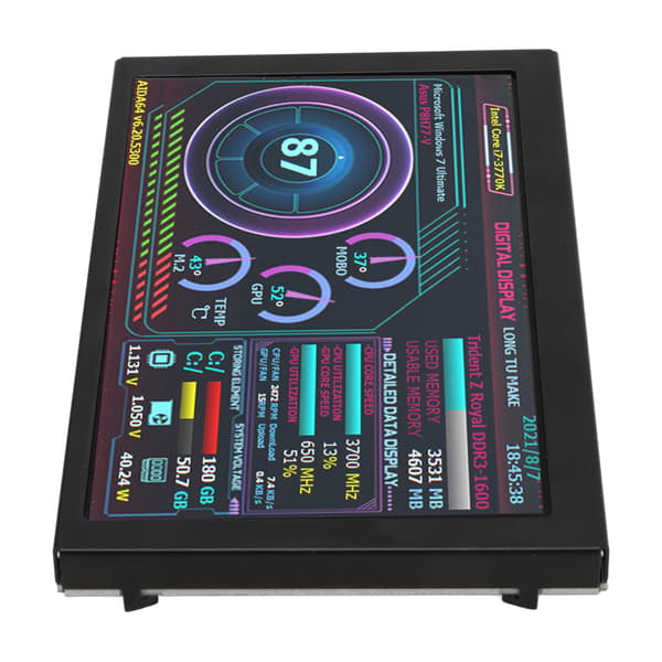 5 tommer Dator Temp Monitor IPS USB Mini Skærm PC Sensor Panel Dynamisk Display AIDA64 CPU RAM Data Monitor