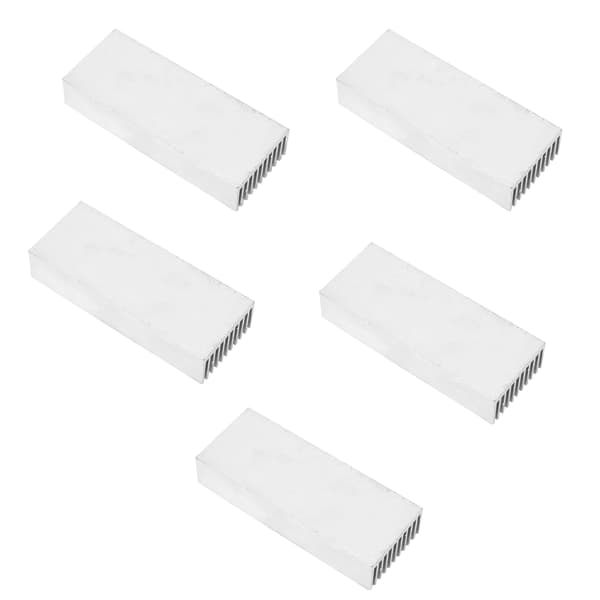5 stk. aluminium køleplade til CPU PCB-køling 40 x 20 x 100 mm varmeafledningsdele