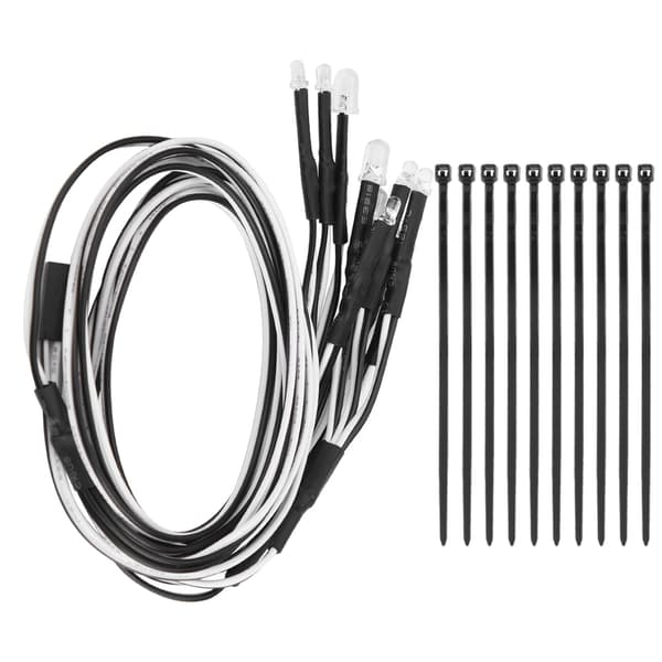10 stk. 5 mm 3 mm LED-frontlykter for RC-bilmodeller