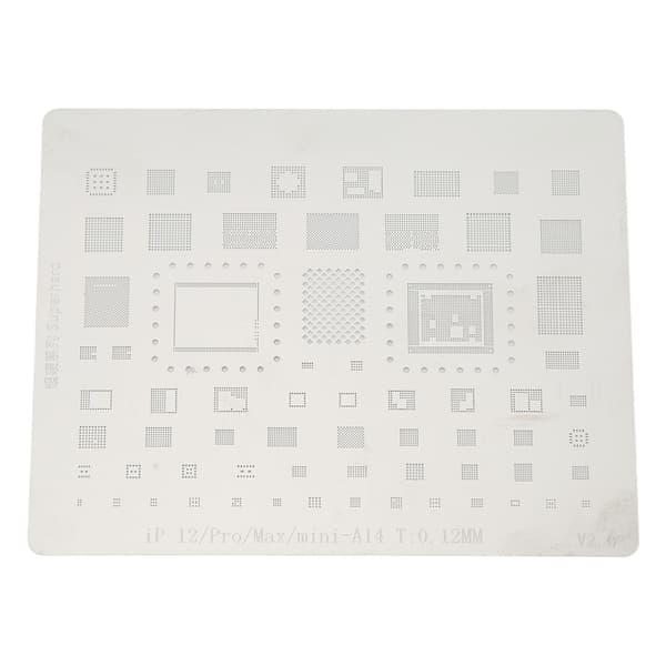 BGA Reballing Stencil Rustfrit Stål Loddemaske til IOS 12 Serien A14 CPU