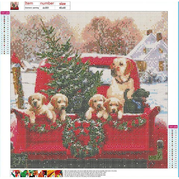 5D DIY Dog diamond painting (40x40cm)