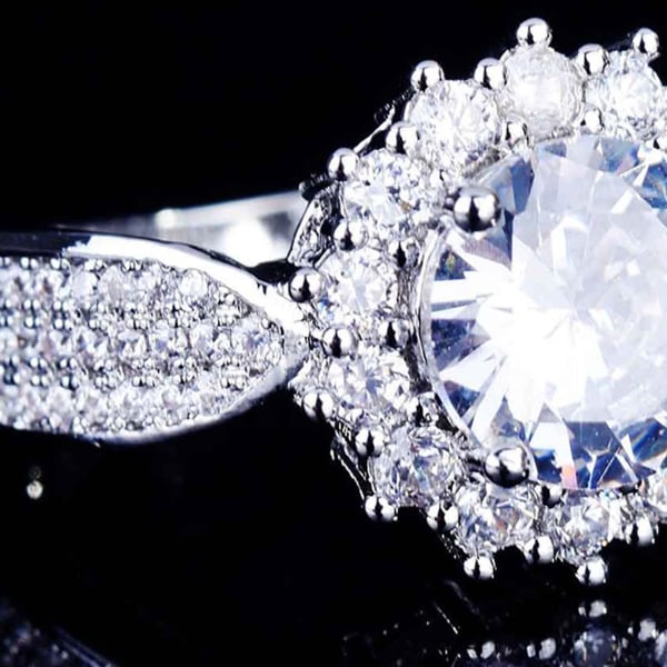 Shiny Wedding Band Udsøgt Kobber Lady Trendy Forlovelsesring smykker tilbehør US 7