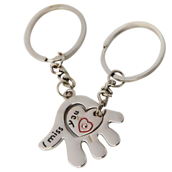 5 kpl kannettava luova metallinen avaimenperä sydän avaimenperä avaimenperä riipus avaimenperä riipus ystäville rakastajapari