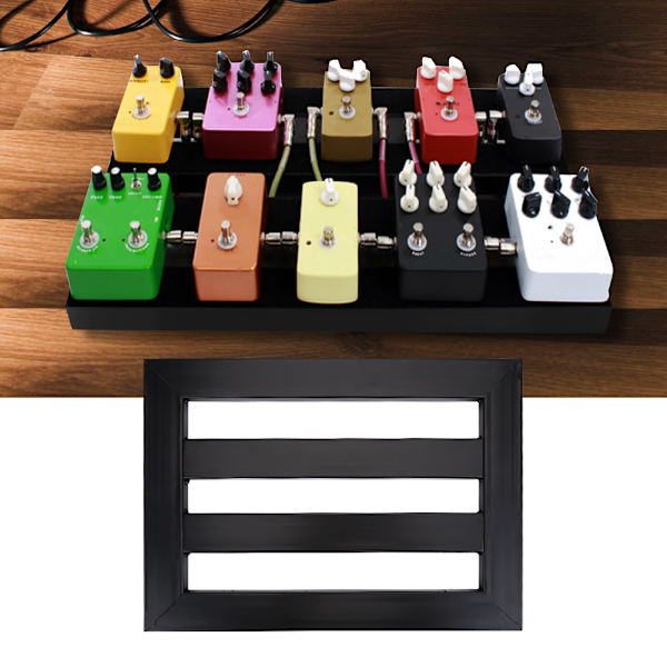 1 Set Gitarr Effekter Pedaler Board med Setup Tape Clamp M