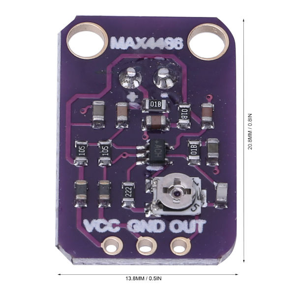 MAX4466 Mikrofonforstærker Modul Lydsensor 2,4V til 5,5V Mikrofonforforstærker