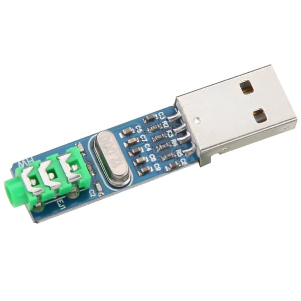5V Mini USB DAC Dekoder PCM2704 USB Lydkort Analog Lydkort