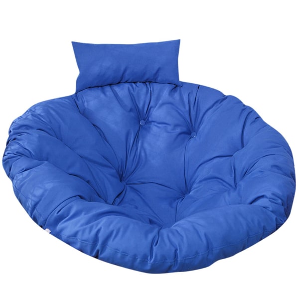 Aftagelig og vaskbar tyk hængende stolehynde Dark Blue Cushion Round Diameter 115CM