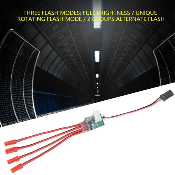 RC Fly Tilbehør LED Lys Strip Controller til Fjernstyret Fly (3S)