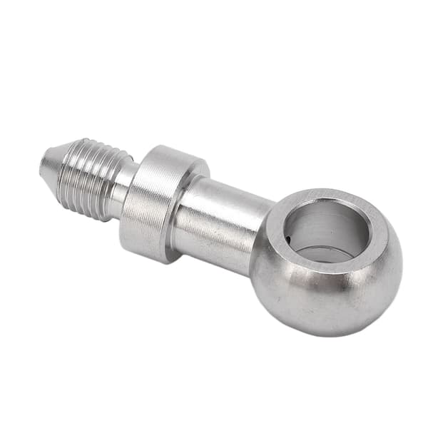 3/8 tommer Banjo Fitting 10 mm Indvendig Diameter Rustfrit Stål Bremsslange Adapter Lækagesikker til M10 Banjo Bolt