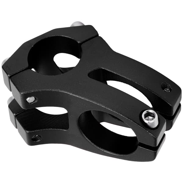 LUNJE 25.4x35mm Hul Legering Cykelstyr Kort Riser Sort