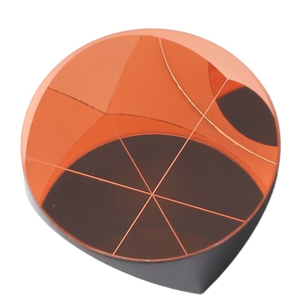 Kopparpläterad Holografisk Prismakub Trihedral Retroreflektor Optiskt Glas 25,4 mm